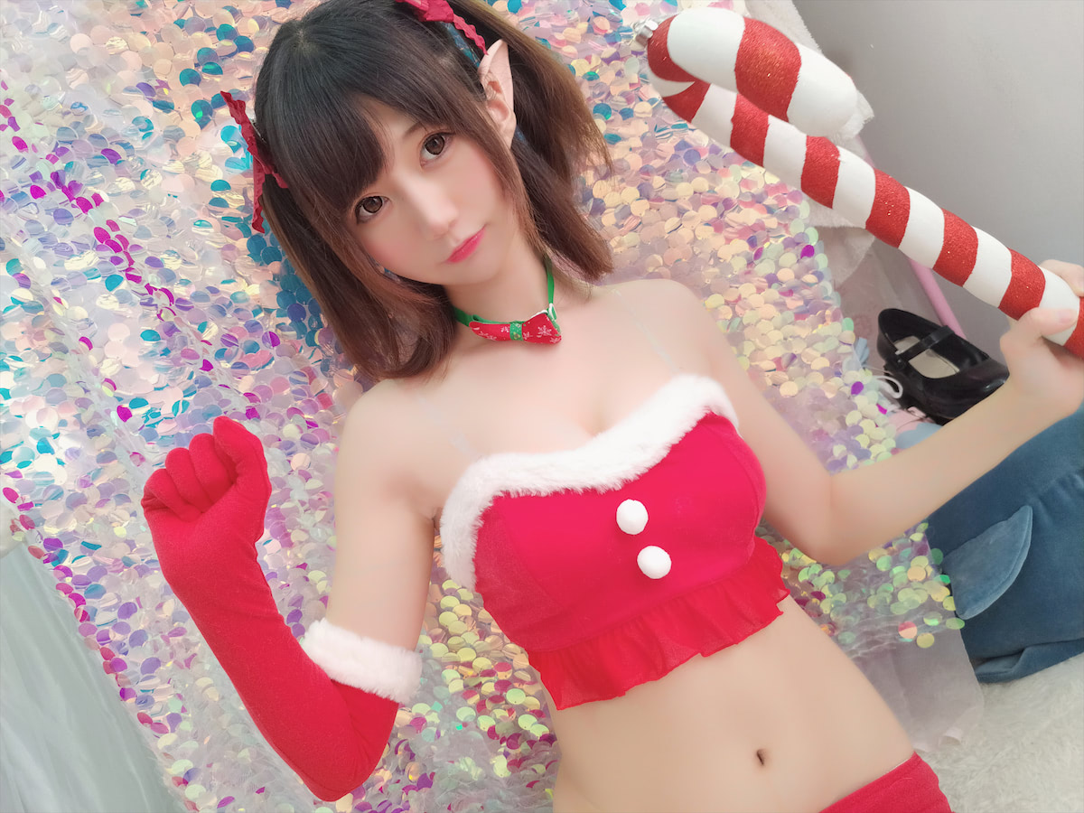 Nagisa魔物喵 圣诞自拍2