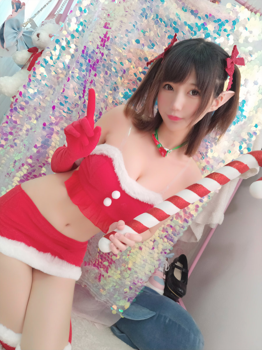 Nagisa魔物喵 圣诞自拍3