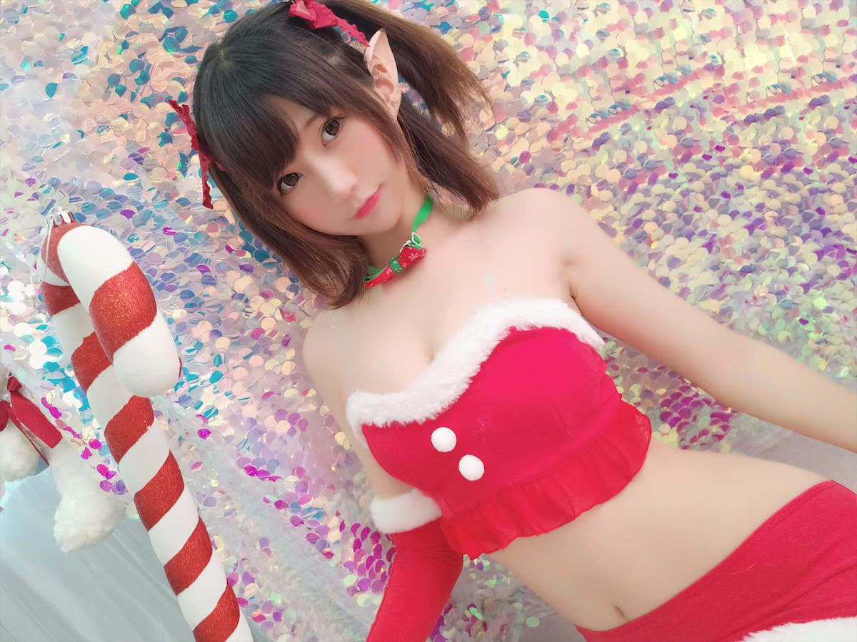Nagisa魔物喵 圣诞自拍5