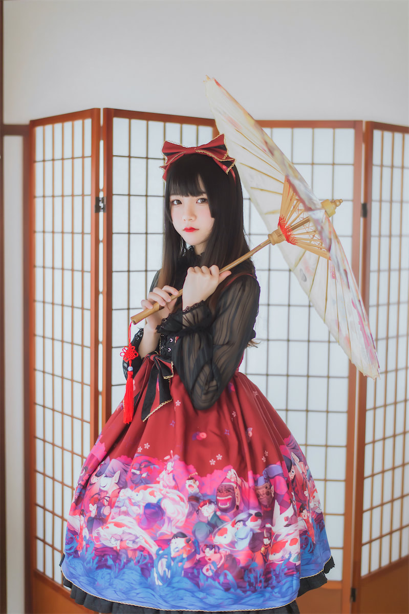 桜桃喵 和风lolita4