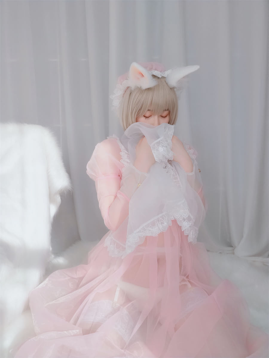 白银81 粉色透明女仆小兔子7