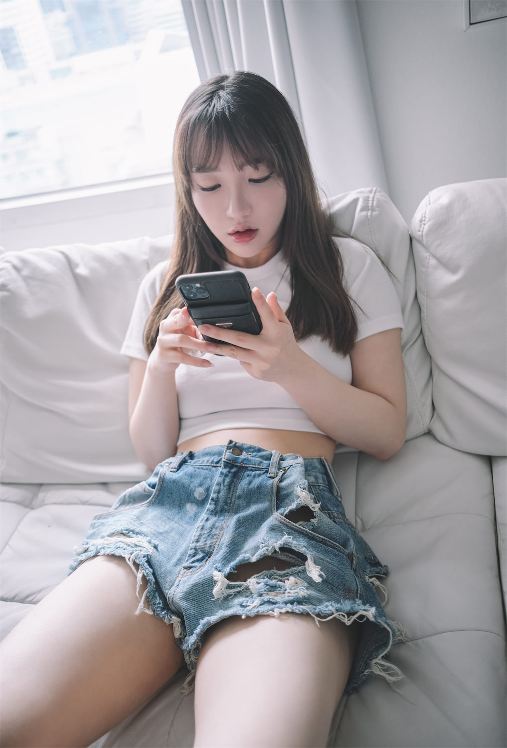 손예은孫樂樂 炎炎夏日热裤女孩1