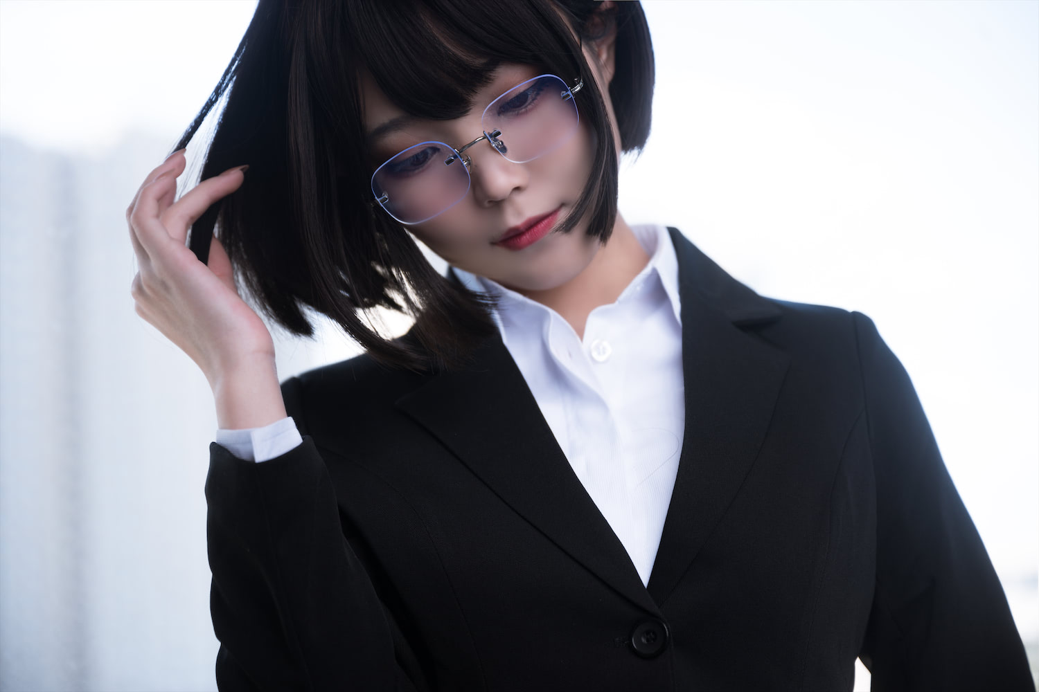 汪知子 OL黑西装5