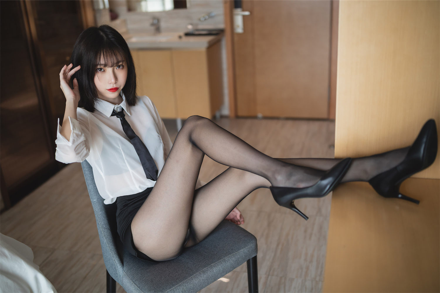 许岚LAN OL制服4