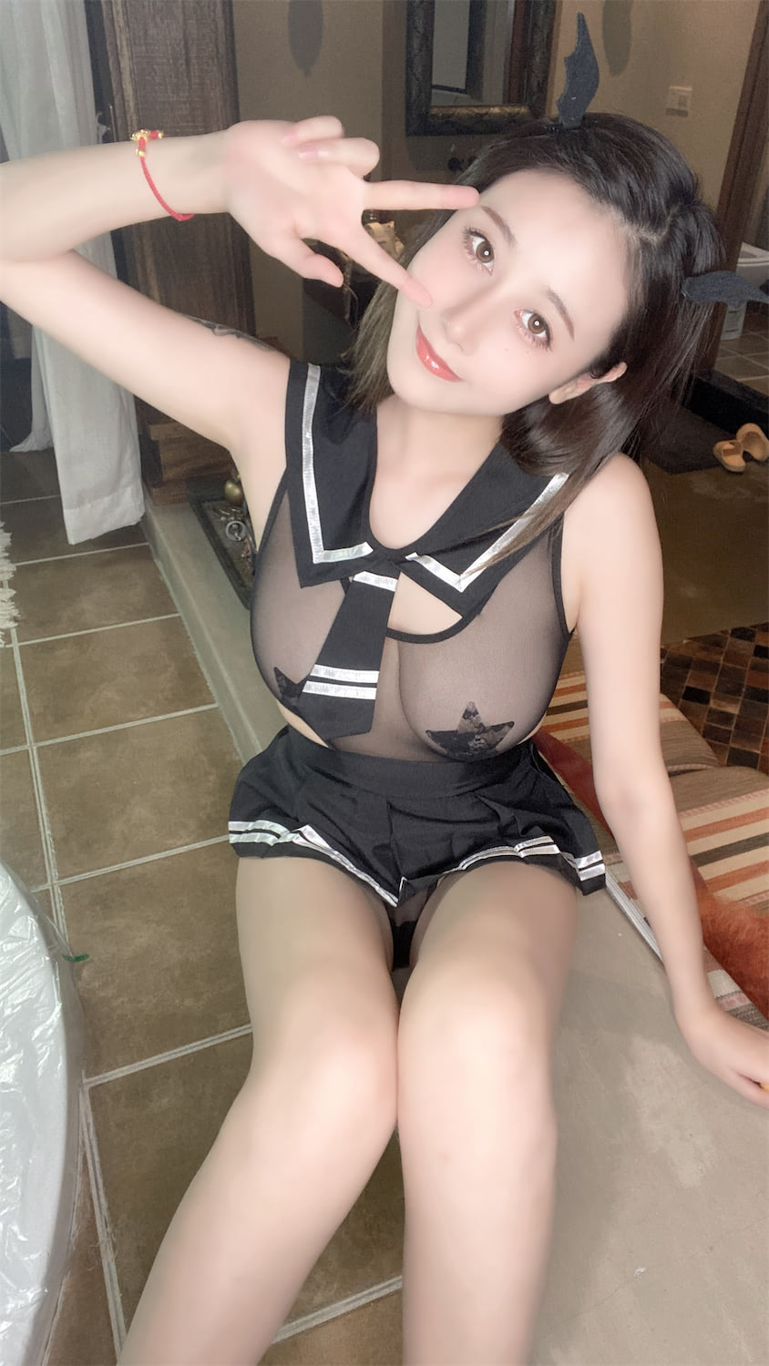 奈汐酱nice 星星蕾丝5