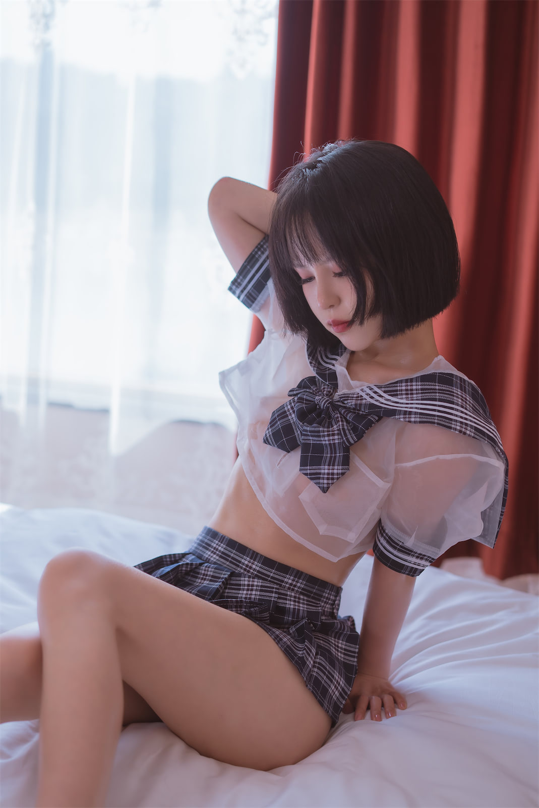 晕崽Zz 透明学生服2