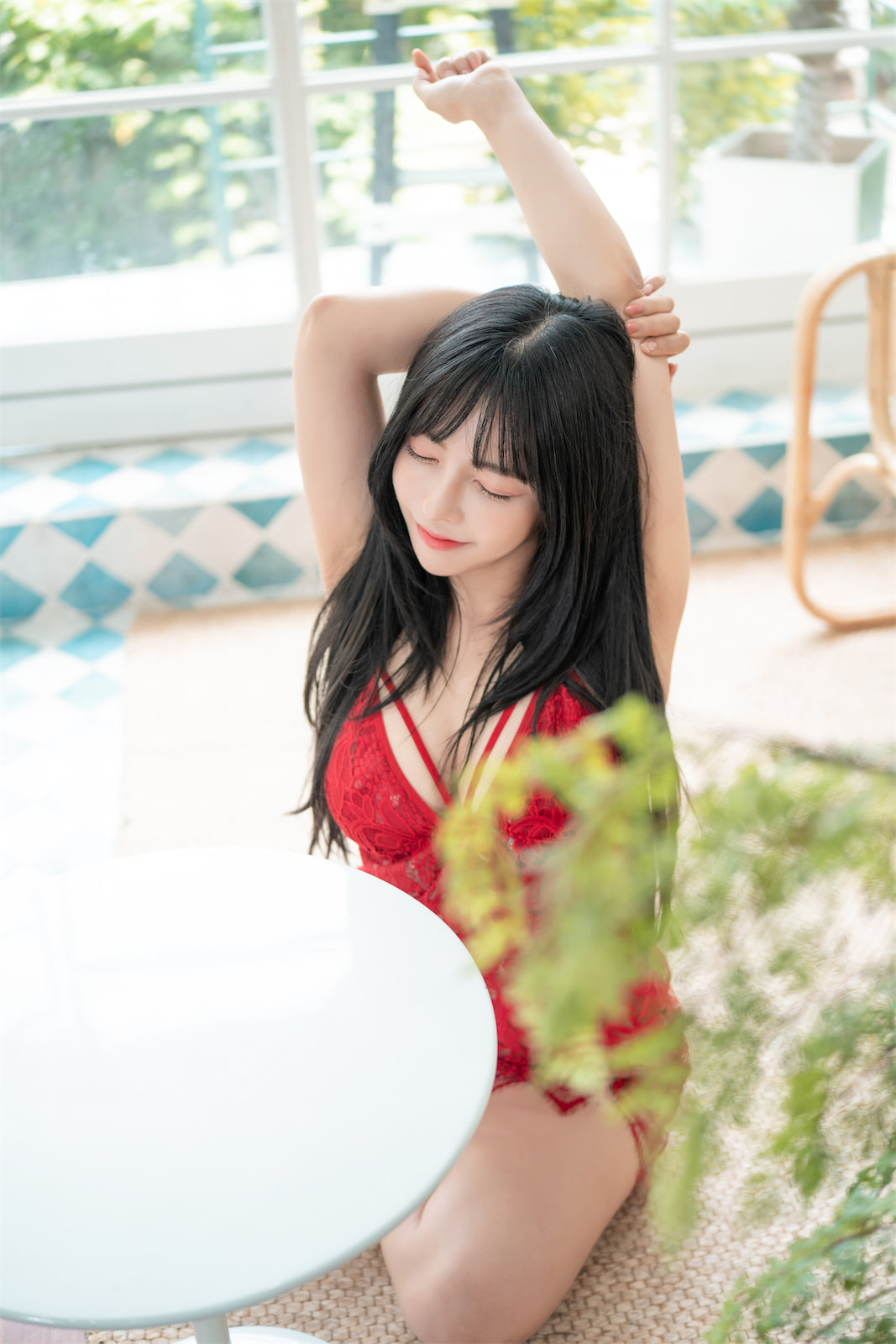 MoMo 死库水 红裙4