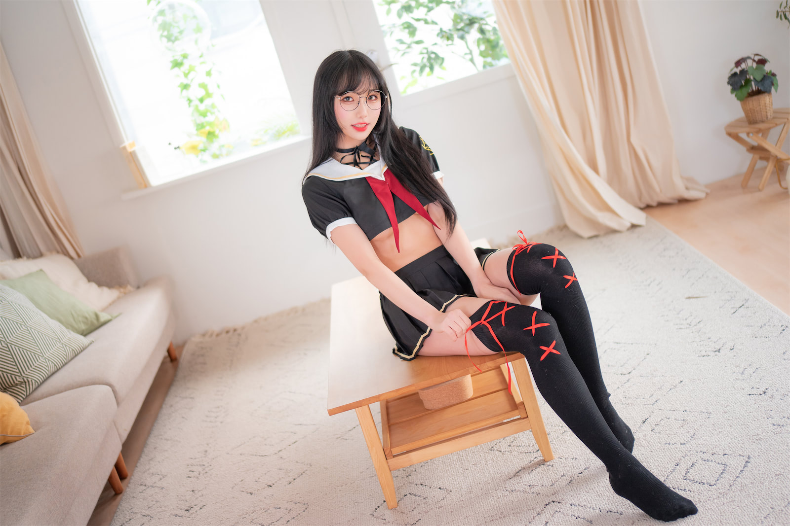 Sooflower 黑色jk制服22