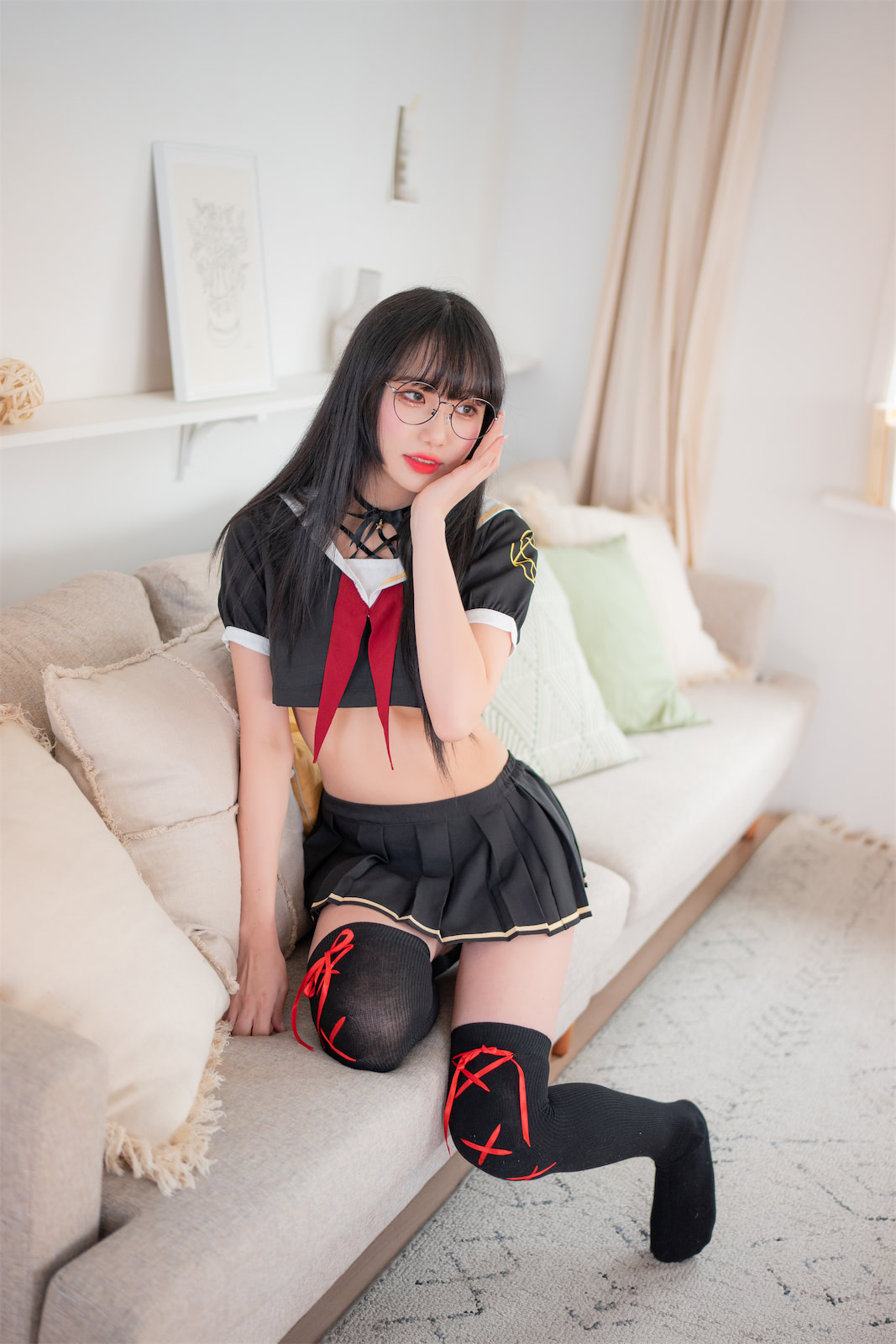 Sooflower 黑色jk制服30