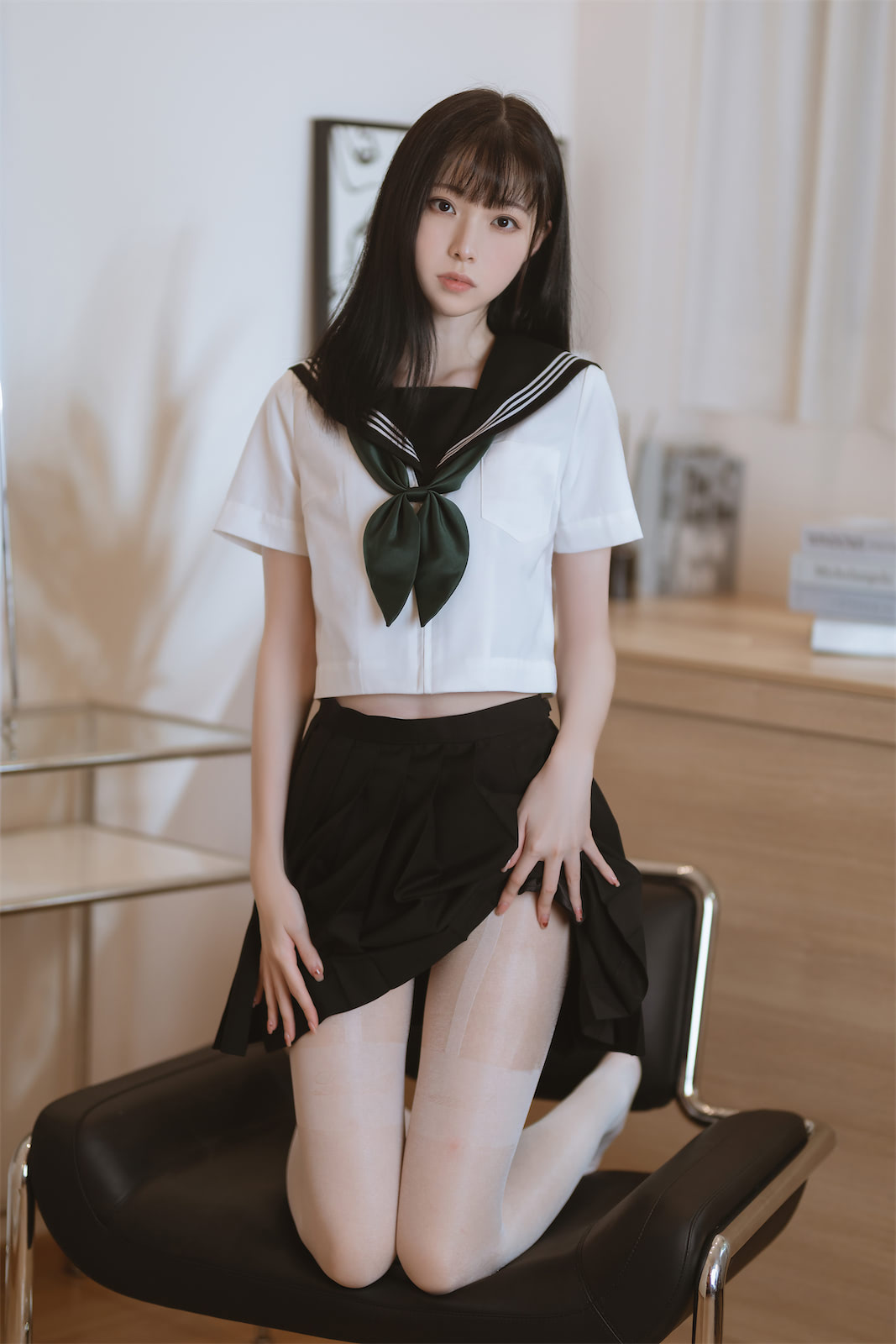 许岚LAN 白丝水手服2