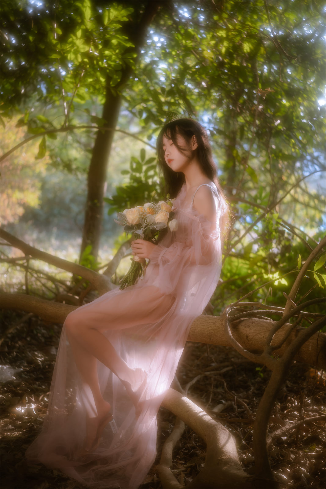 萌芽儿o0 林中少女樱花jk1