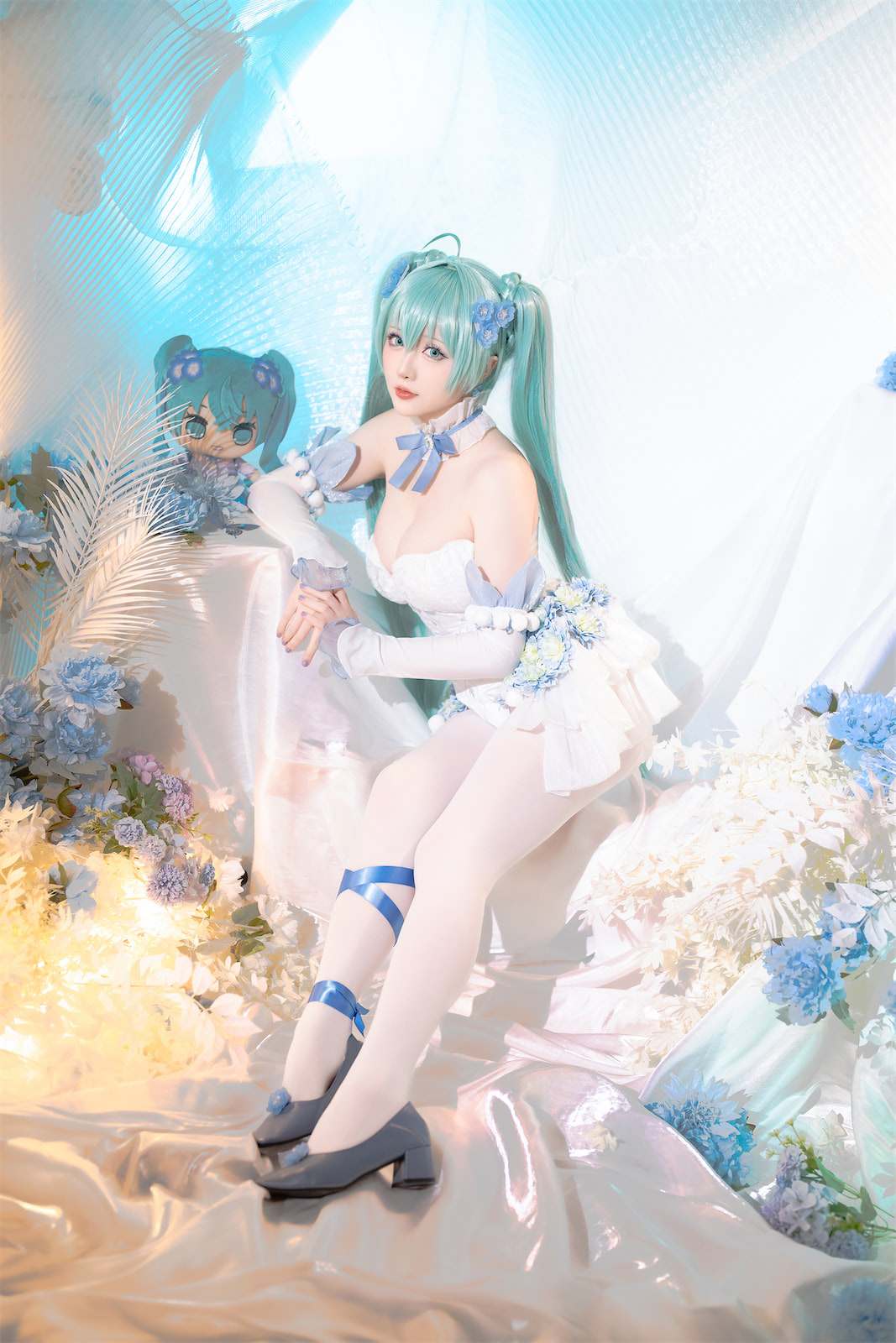 星之迟迟 初音未来粉蝶花精灵2