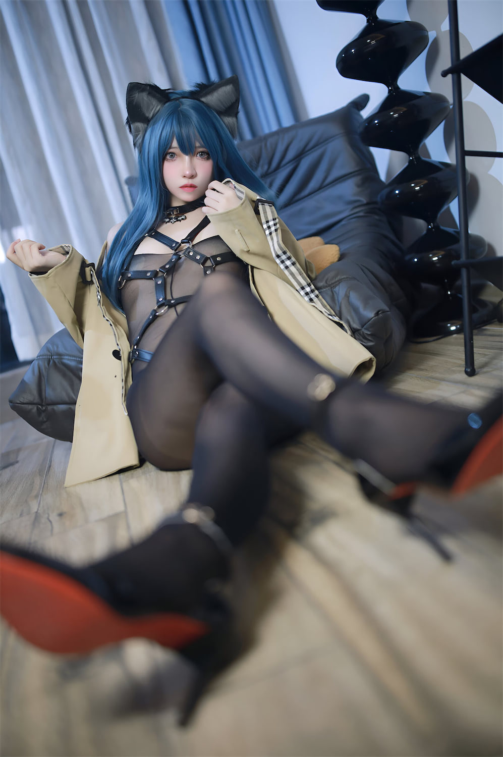 疯猫ss 生日本猫耳绑带束缚3