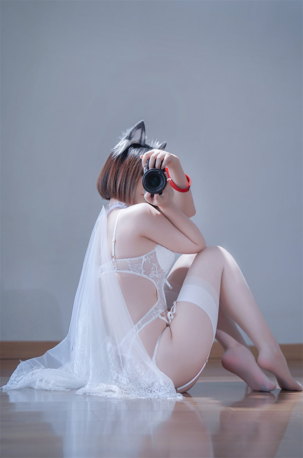 半半子 纯白花嫁兽耳5