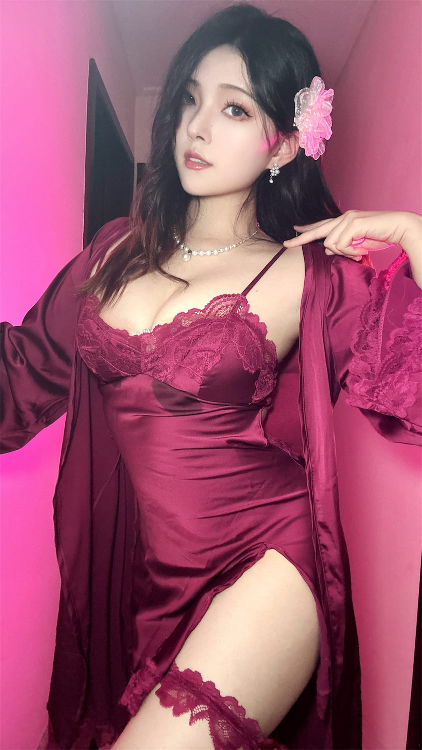 Natsuko 夏夏子 卡芙卡紫罗兰睡衣4