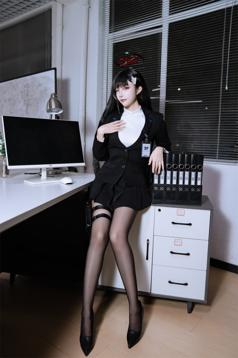 二佐Nisa 调月莉音OL礼服1