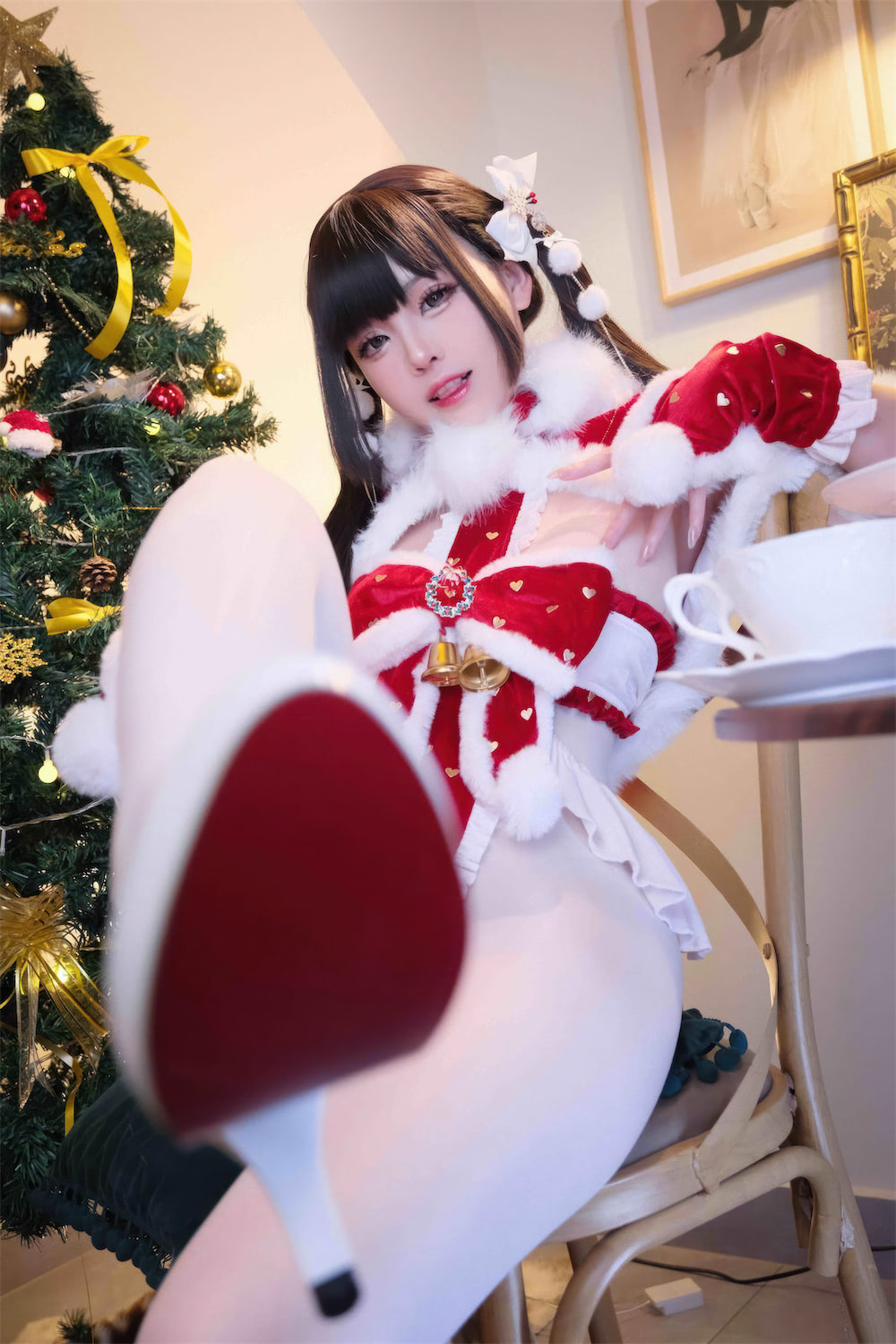 Miko酱 圣诞礼物学院兔女郎1