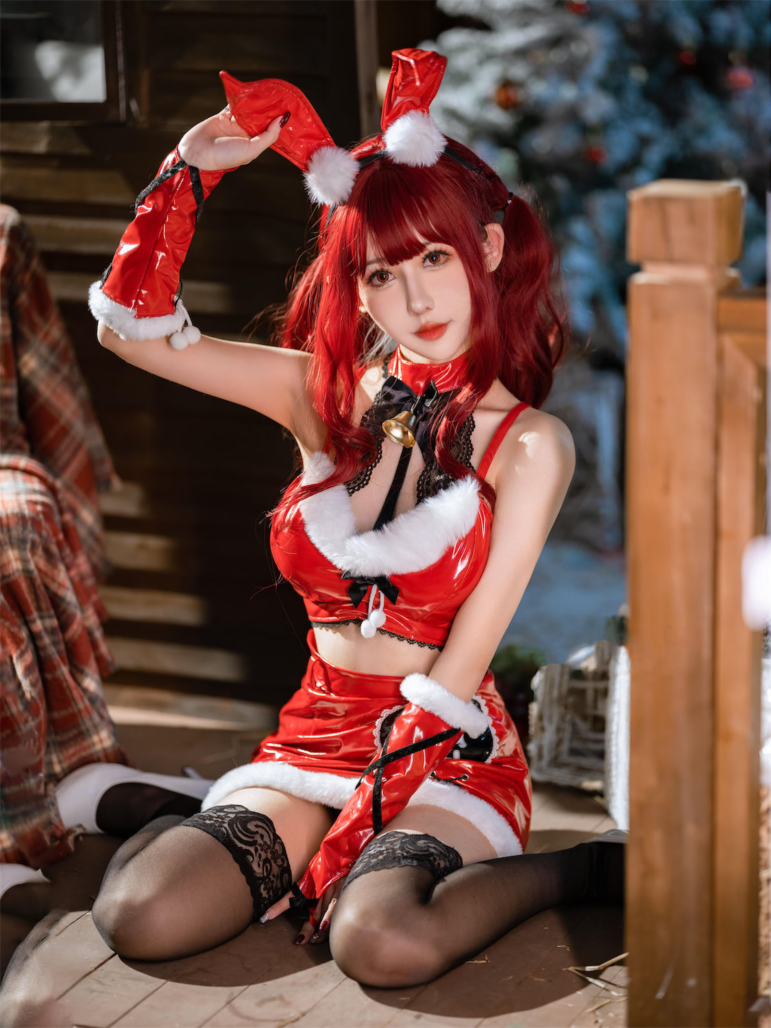 仙女月 红色圣诞兔4