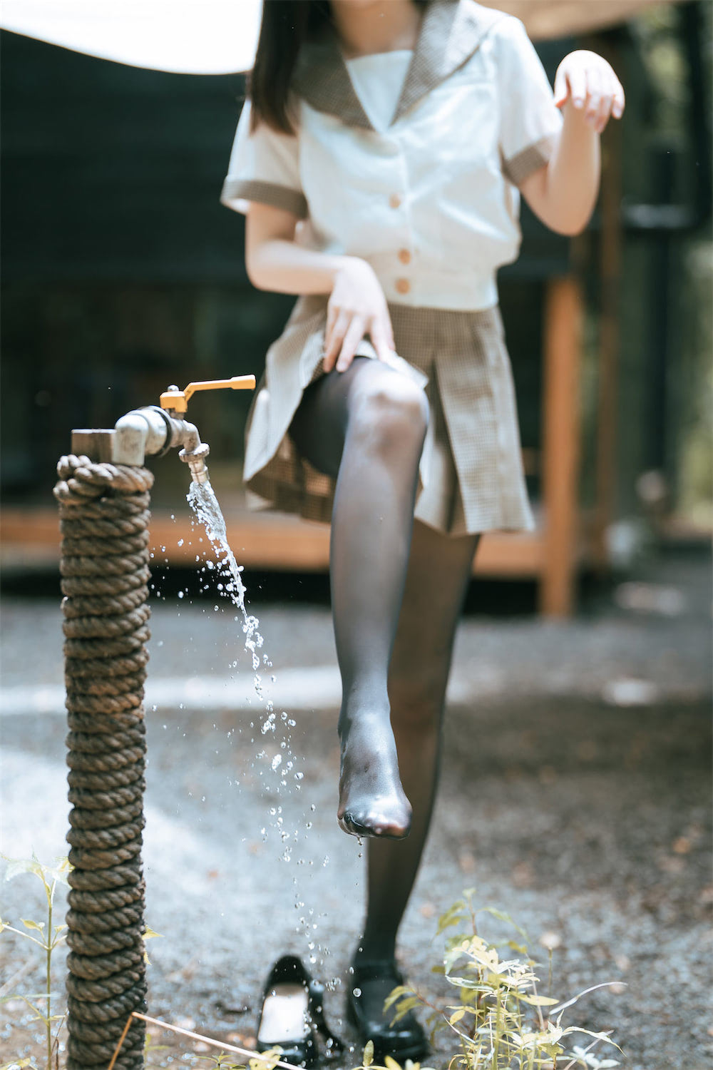 面饼仙儿 黑丝露营JK2