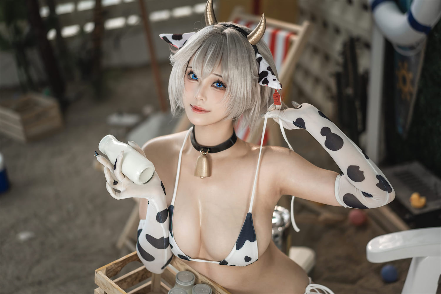 蜜汁猫裘 棕色尘埃奶牛11