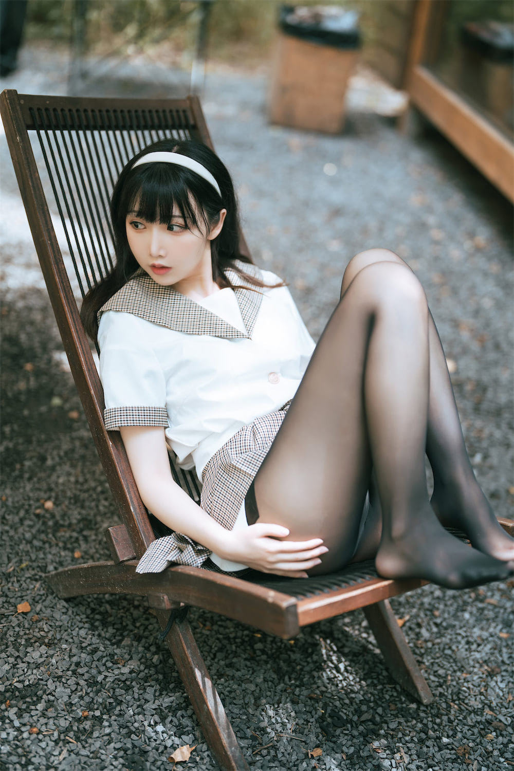 面饼仙儿 黑丝露营JK1