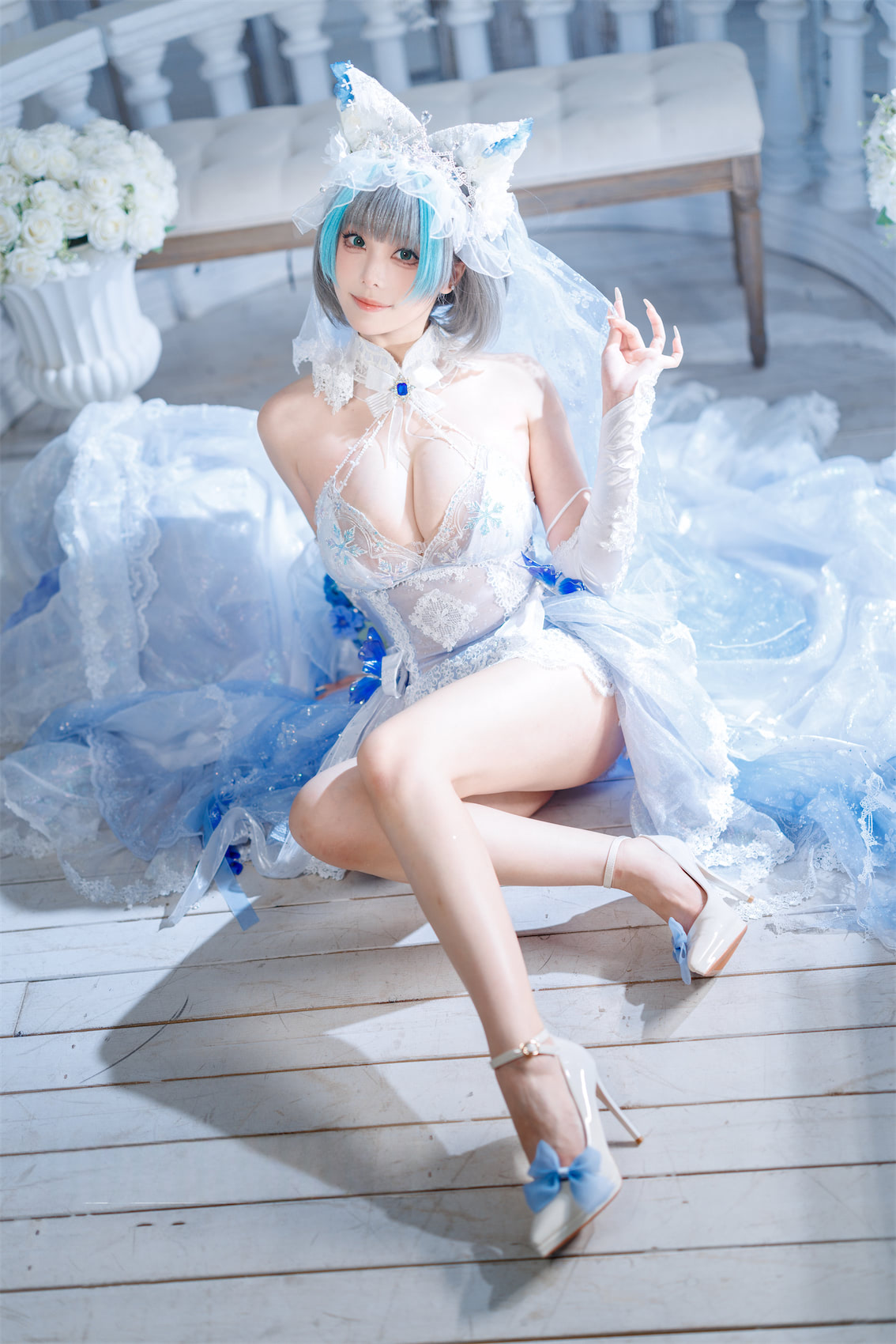 蜜汁猫裘 碧蓝航线柴郡花嫁9