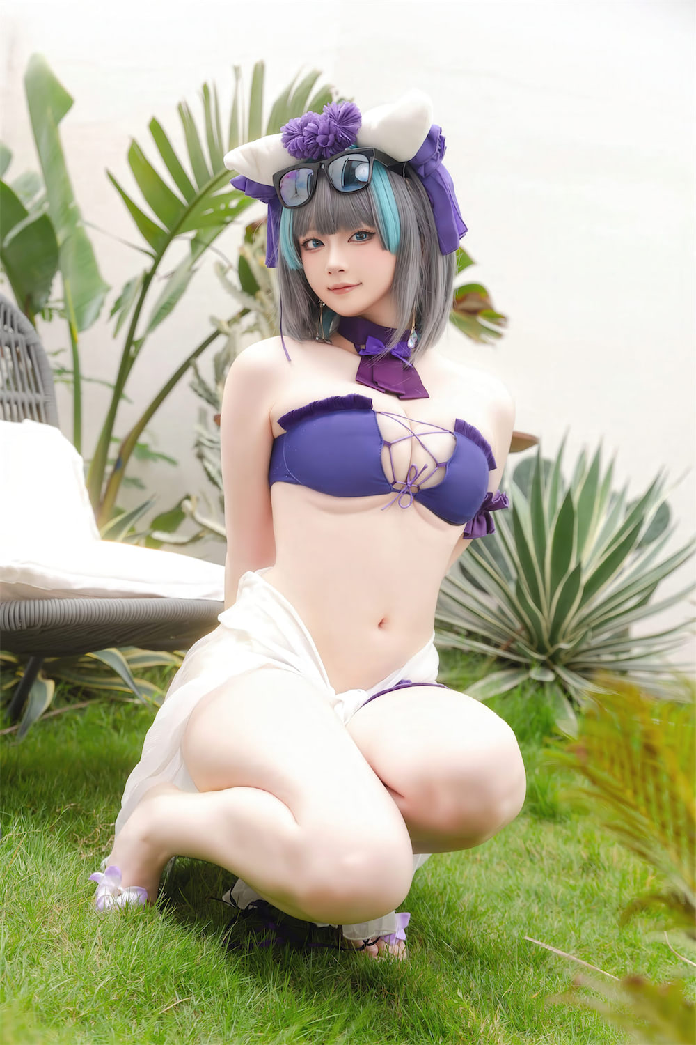 屿鱼 吾妻同人舞娘柴郡泳装3