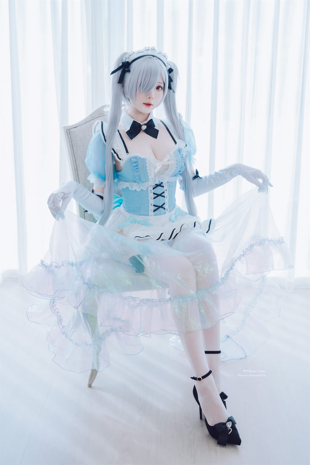 霜月shimo 辛德瑞拉女仆毛绒兔1