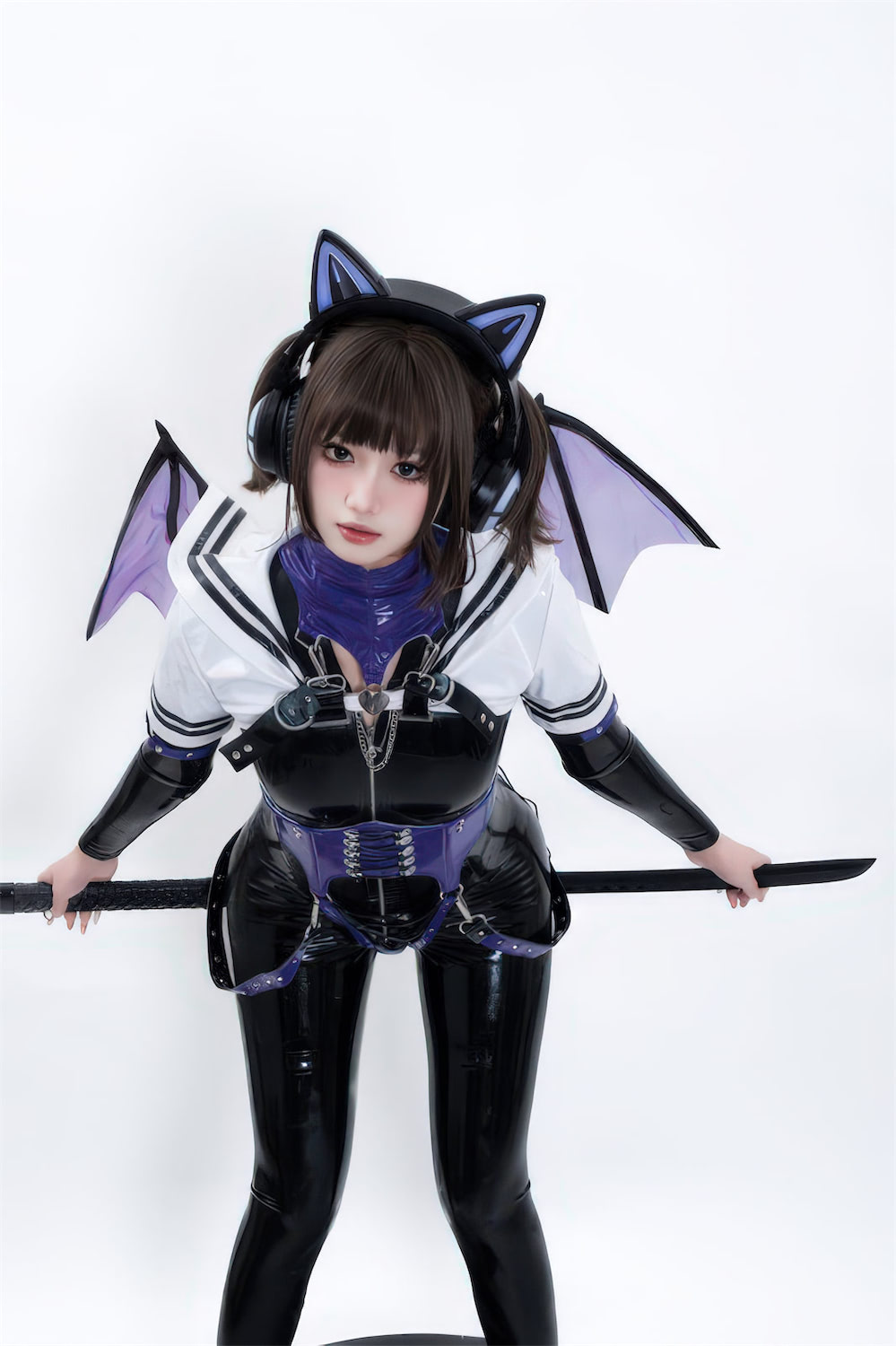 柒柒要乖哦 白棚胶衣1