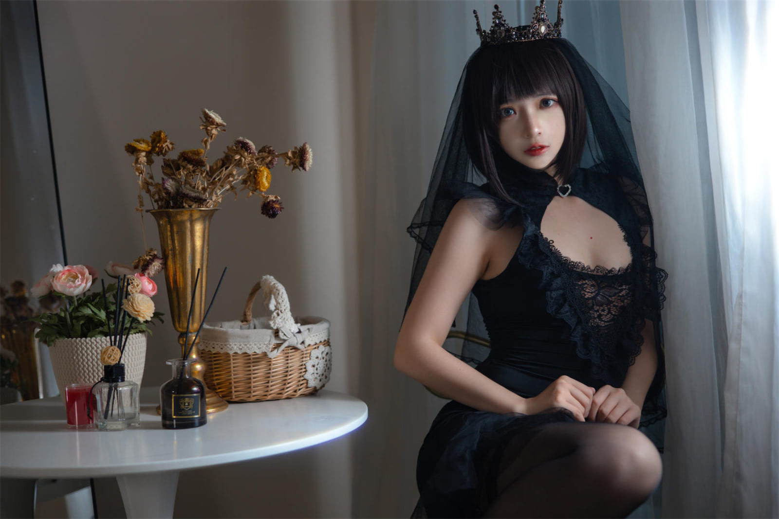 疯猫ss 黑色婚纱10