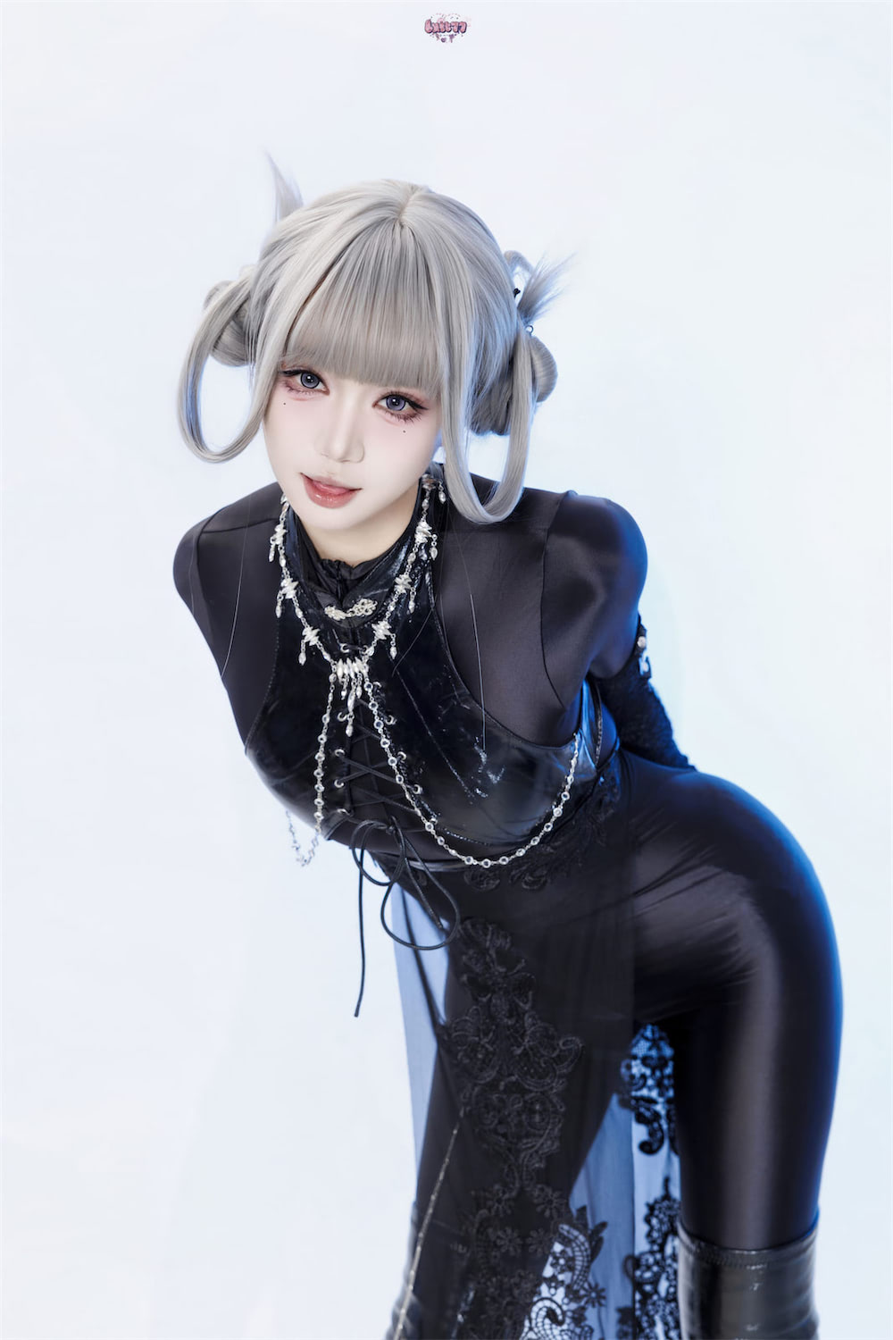 柒柒要乖哦 黑靡烟旗袍13