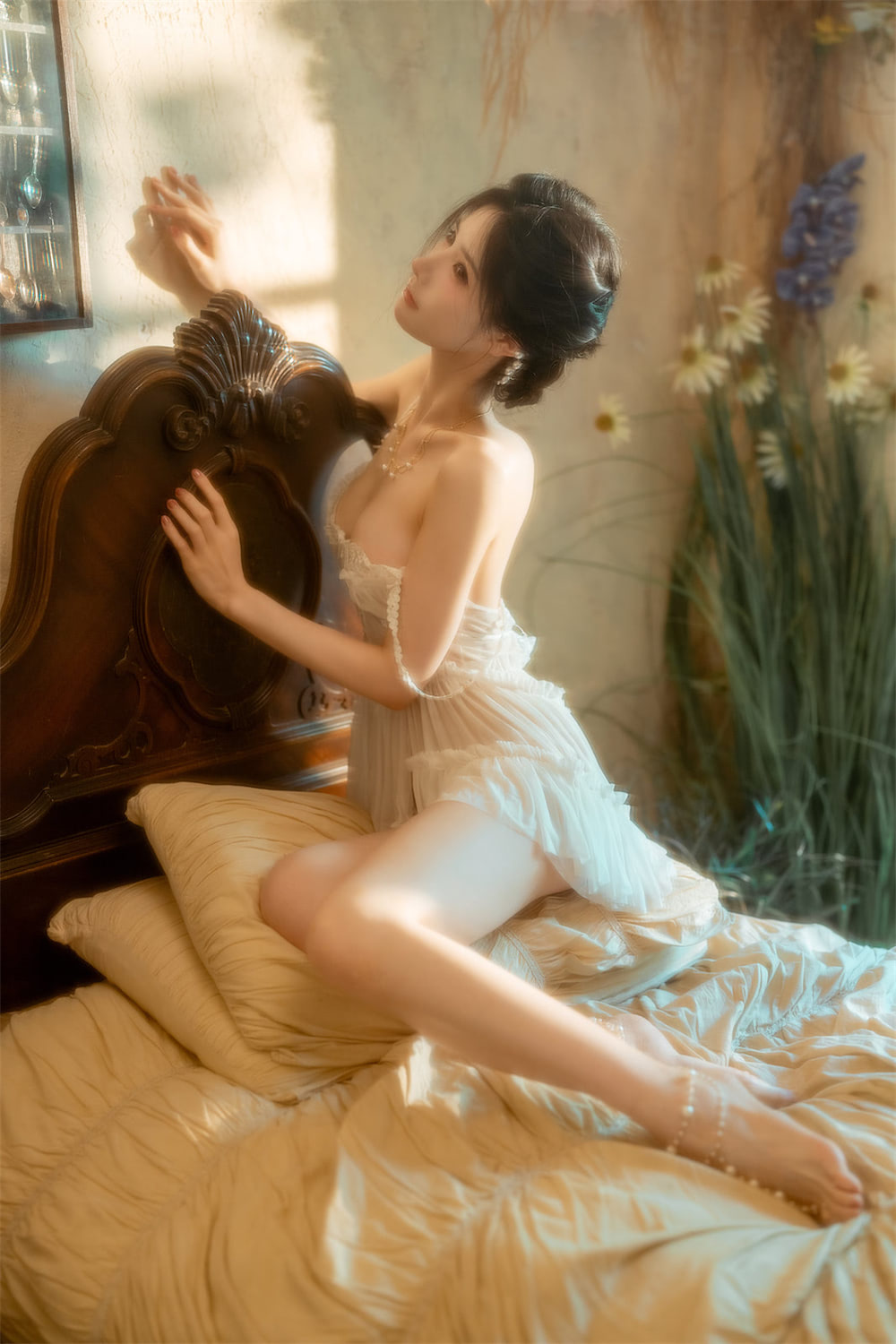 橙子喵酱 橙子小白裙1