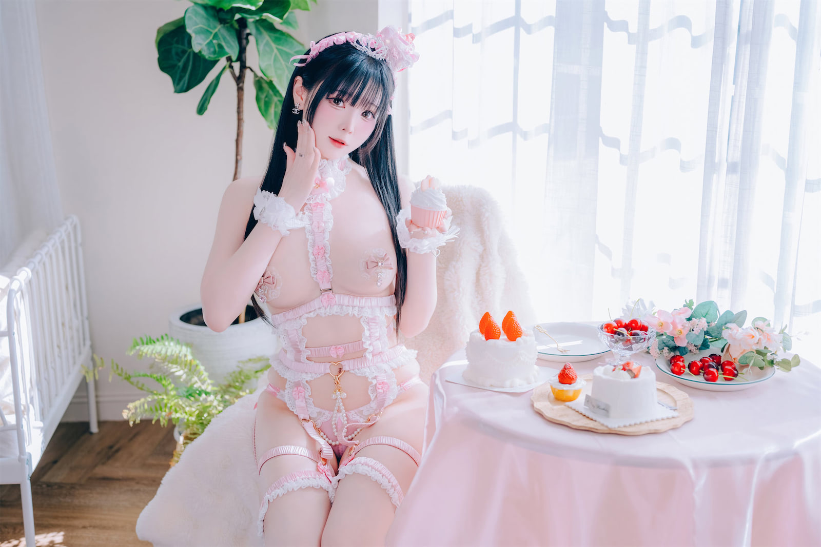 霜月shimo Shimos Day粉色蝴蝶结3