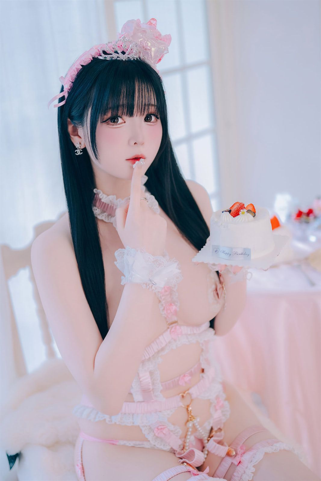 霜月shimo Shimos Day粉色蝴蝶结4