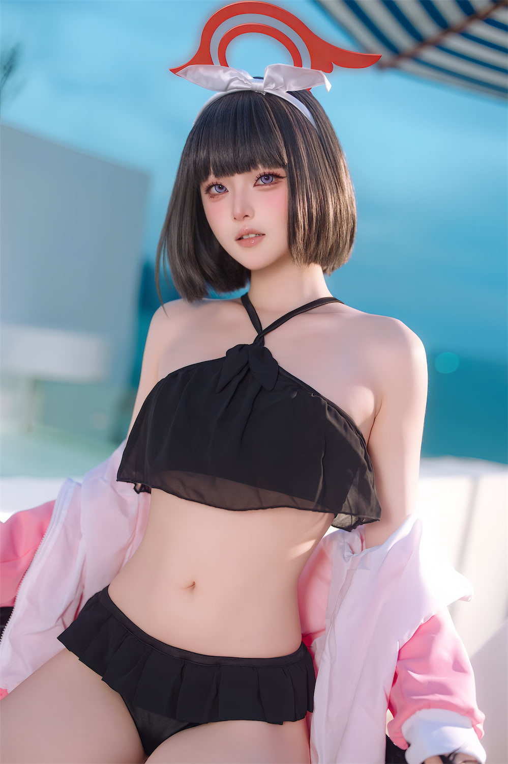 屿鱼 静山真白泳装5