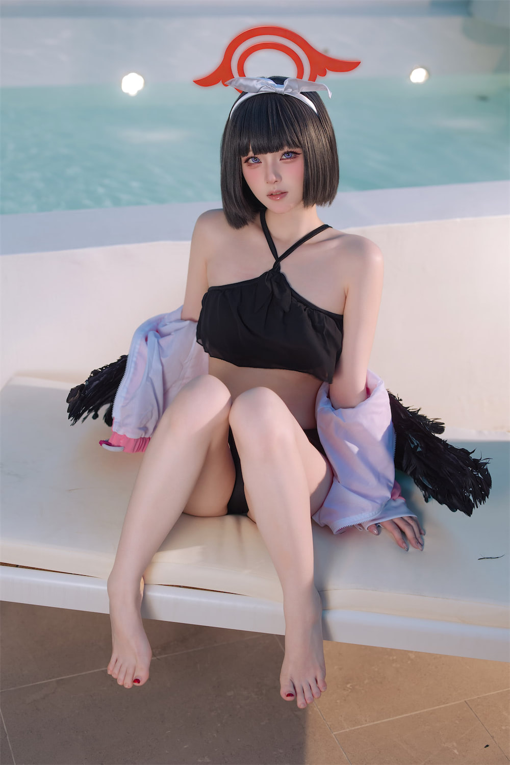 屿鱼 静山真白泳装9