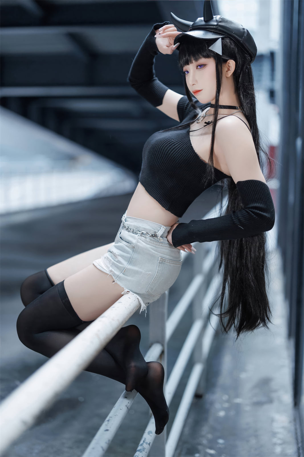 封疆疆v 原神申鹤同人黑婚纱5