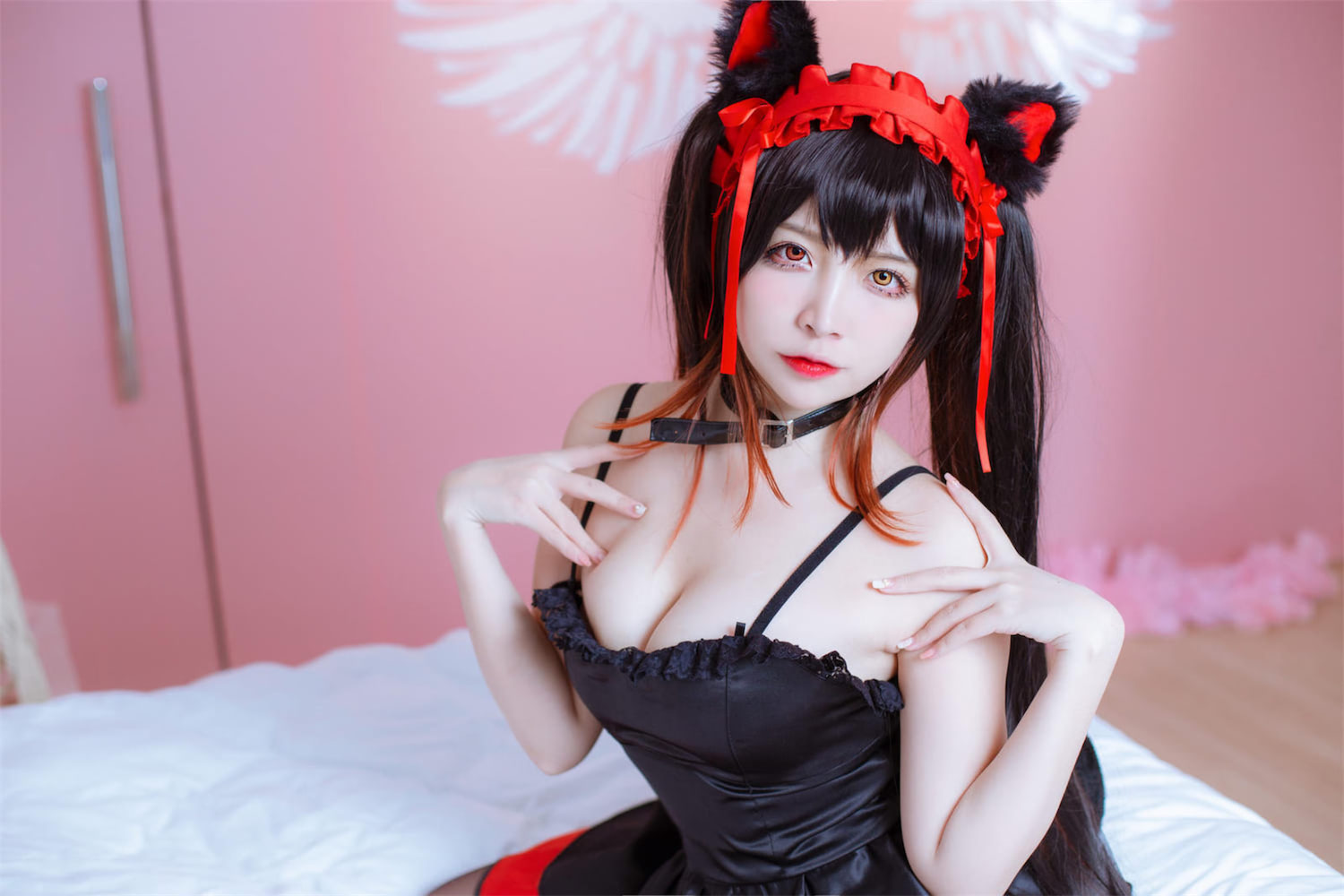 二佐Nisa 时崎狂三女警黑色睡衣4