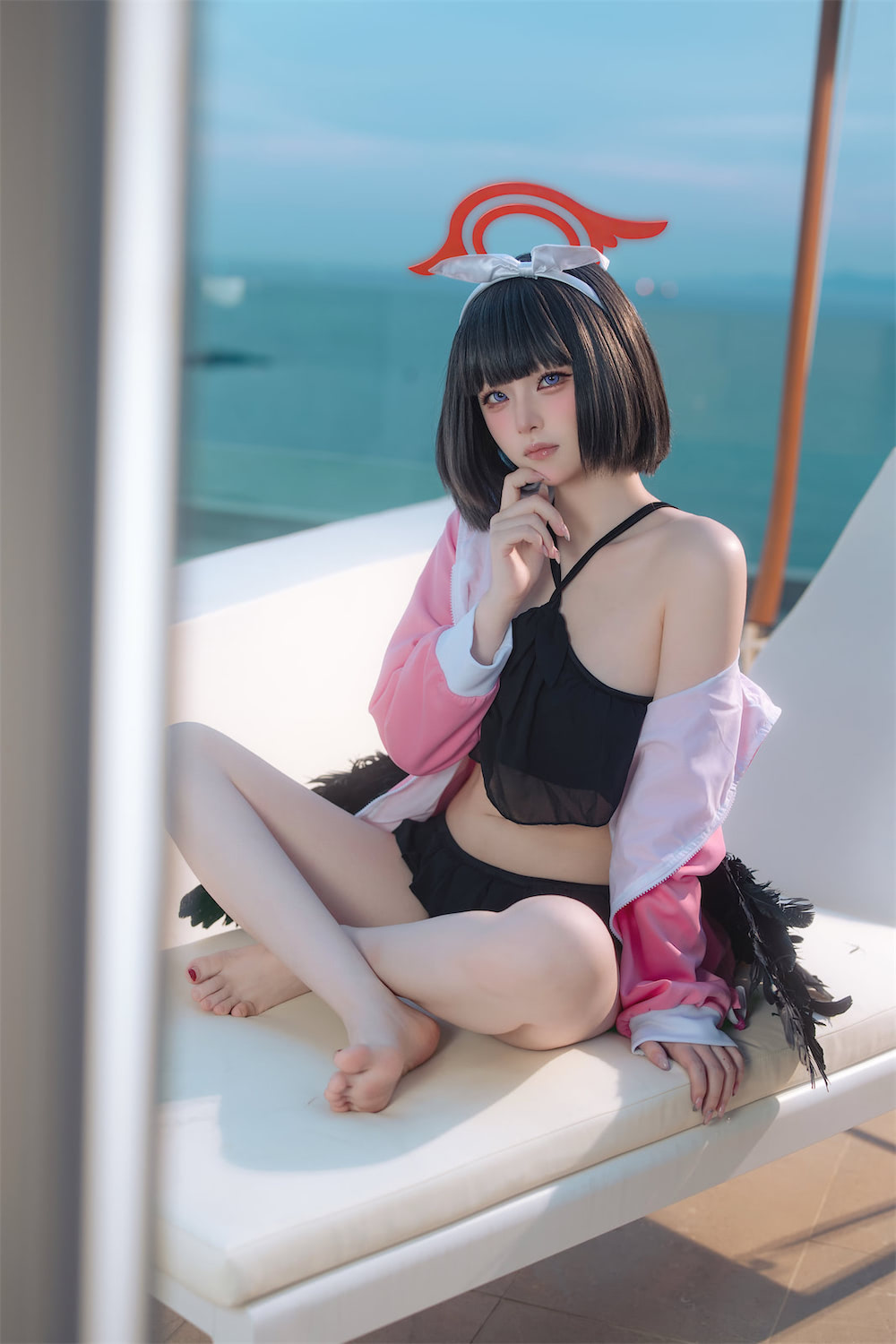 屿鱼 静山真白泳装6