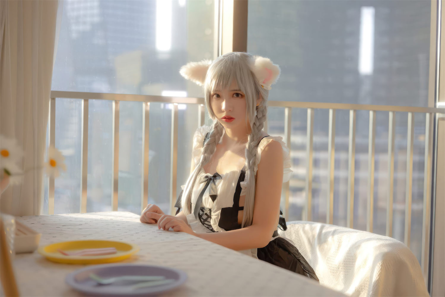 疯猫ss 夕阳下女仆10