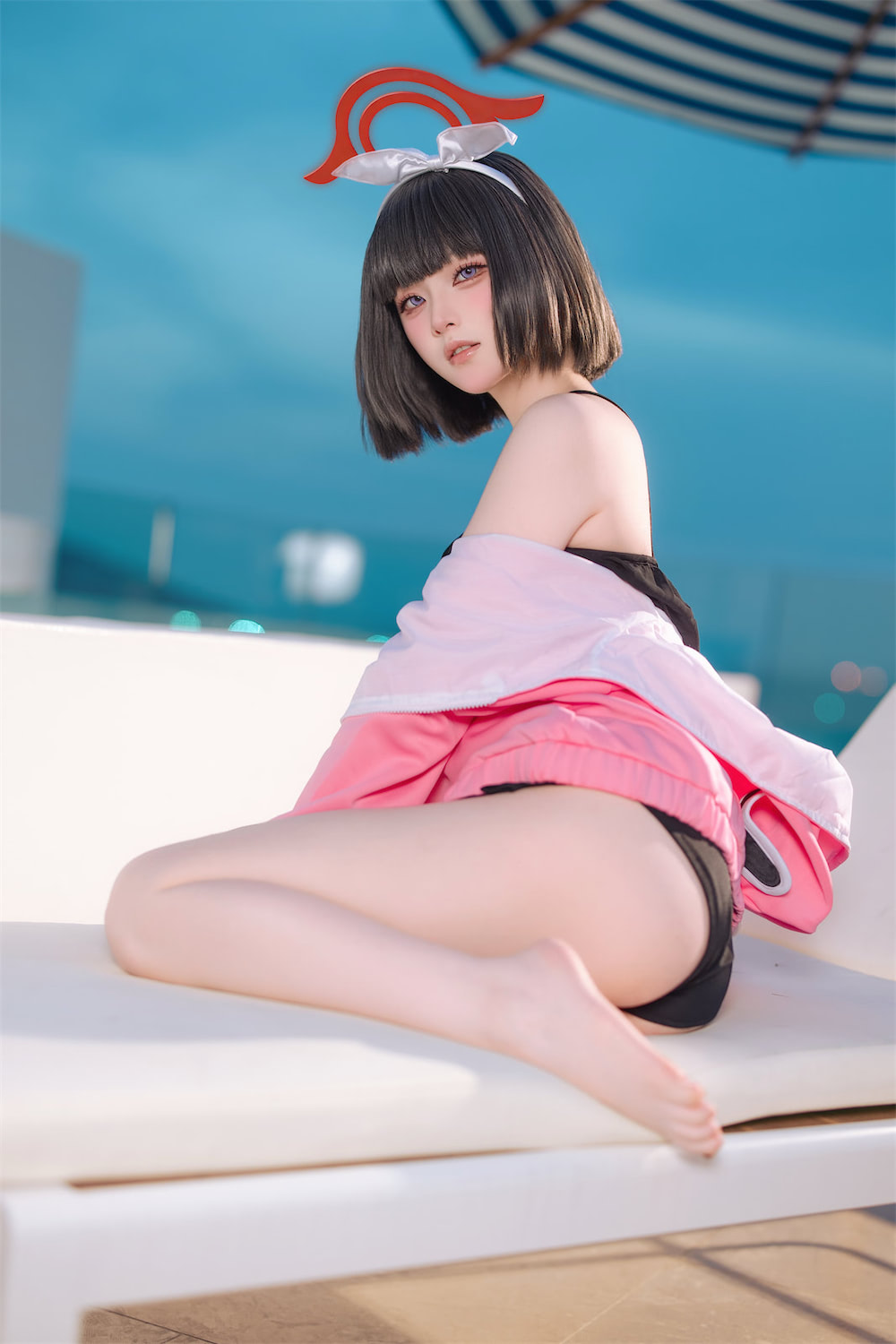 屿鱼 静山真白泳装17