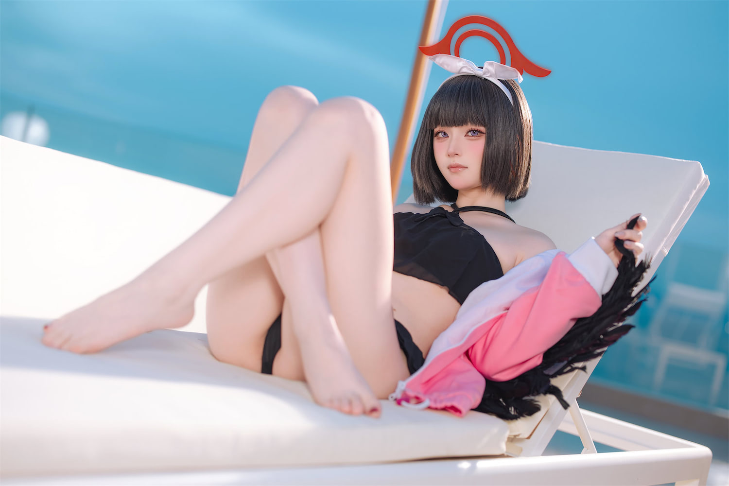 屿鱼 静山真白泳装13
