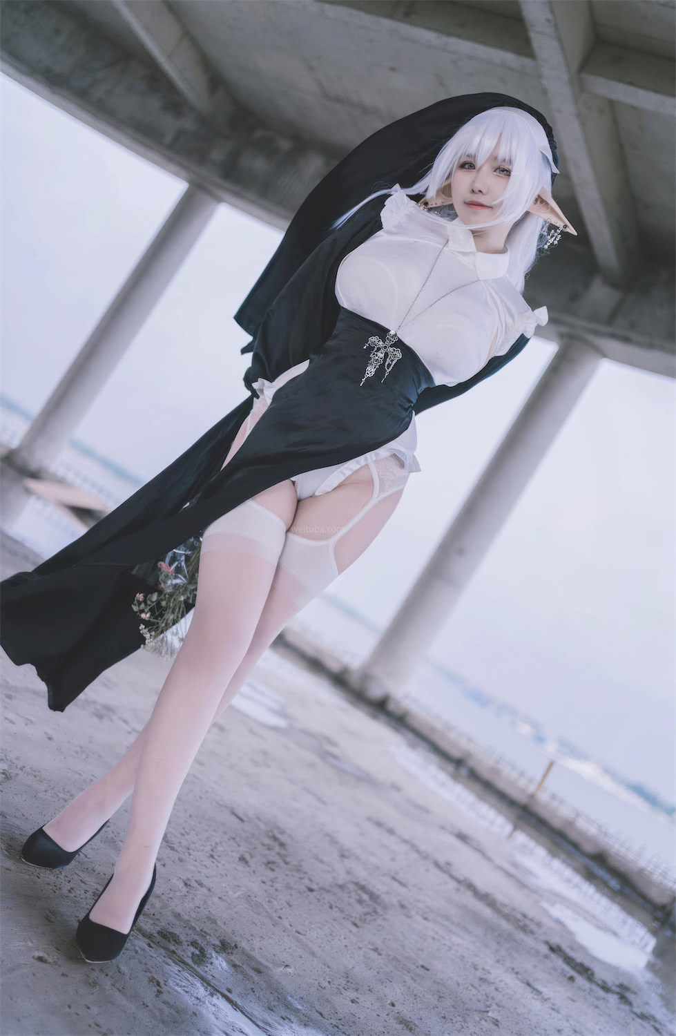 阿半今天很开心 蕾姆女仆精灵修女5