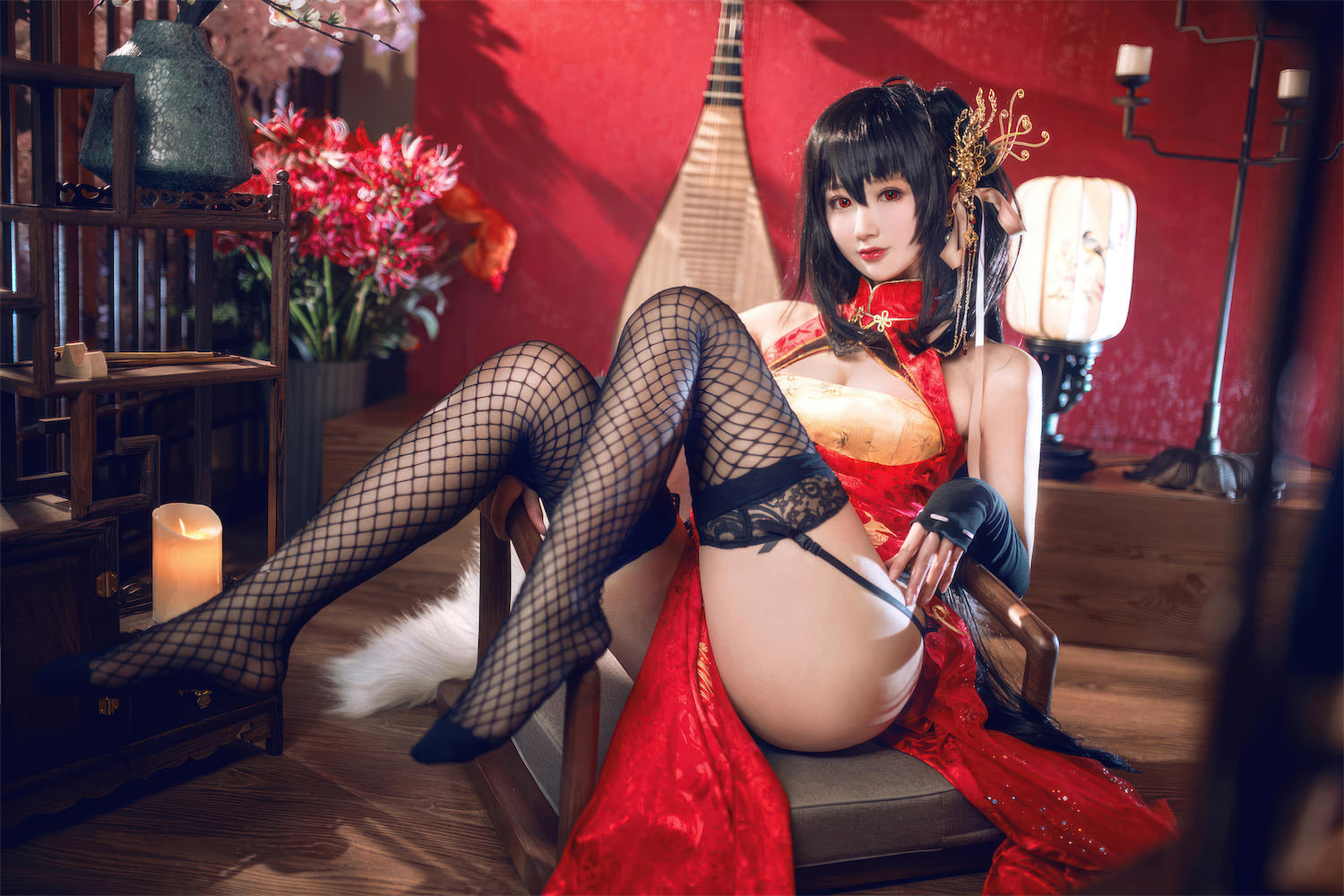 羽生三未 大凤旗袍蜂糖花丽塔6