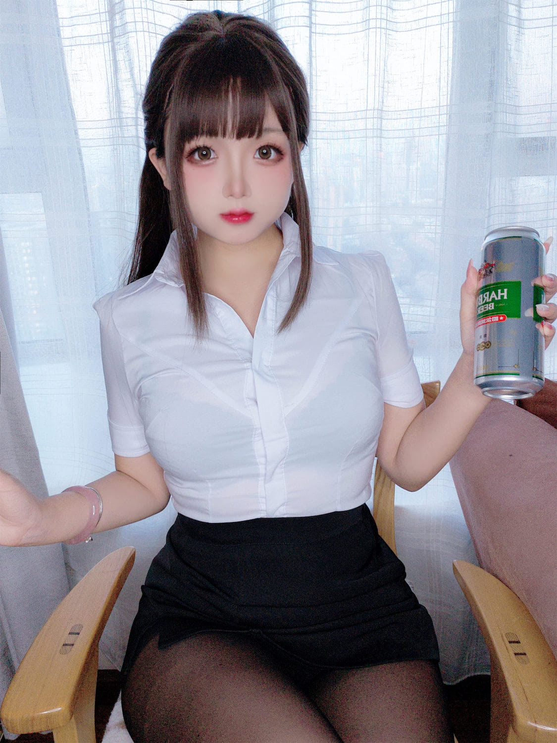 日奈娇 Ol醉酒自拍1