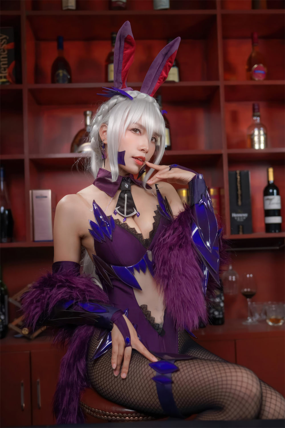 Neko 薇薇 改良黑旗袍黑枪呆兔女郎3