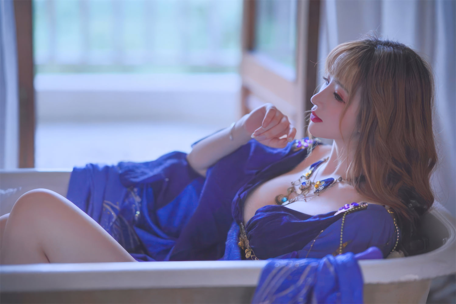叉子宝宝 白泳衣奥古斯特女仆九灵兔女郎1