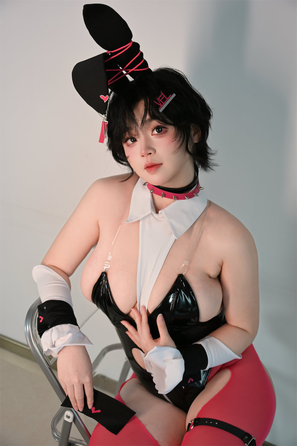 毛毛喵 粉色兔女郎9