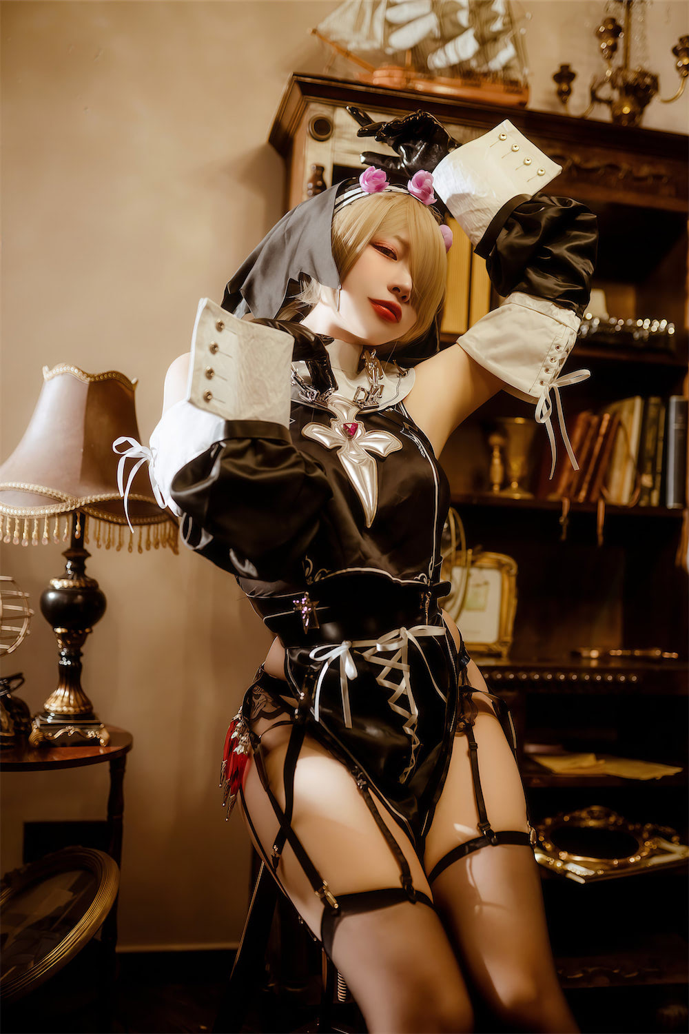 二佐Nisa 圣诞小红帽旗袍修女77
