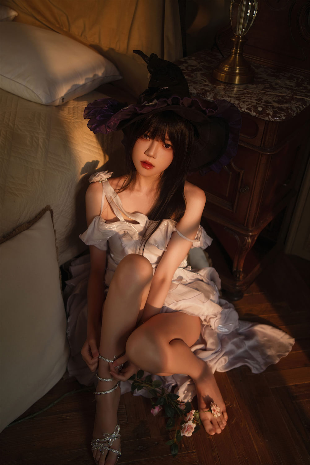 桜桃喵 魔女对镜花园温室5